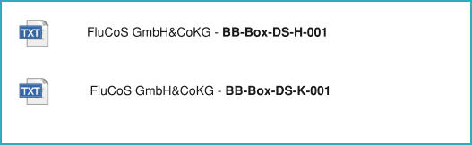 FluCoS GmbH&CoKG - BB-Box-DS-H-001 FluCoS GmbH&CoKG - BB-Box-DS-K-001