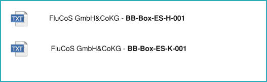 FluCoS GmbH&CoKG - BB-Box-ES-H-001 FluCoS GmbH&CoKG - BB-Box-ES-K-001