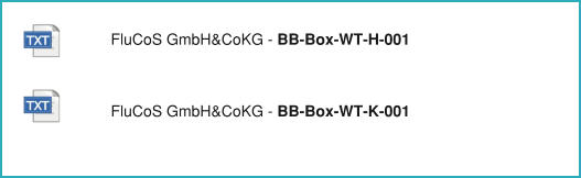 FluCoS GmbH&CoKG - BB-Box-WT-H-001 FluCoS GmbH&CoKG - BB-Box-WT-K-001